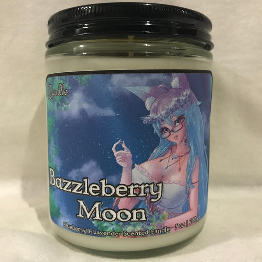 Bazzleberry Moon Candle