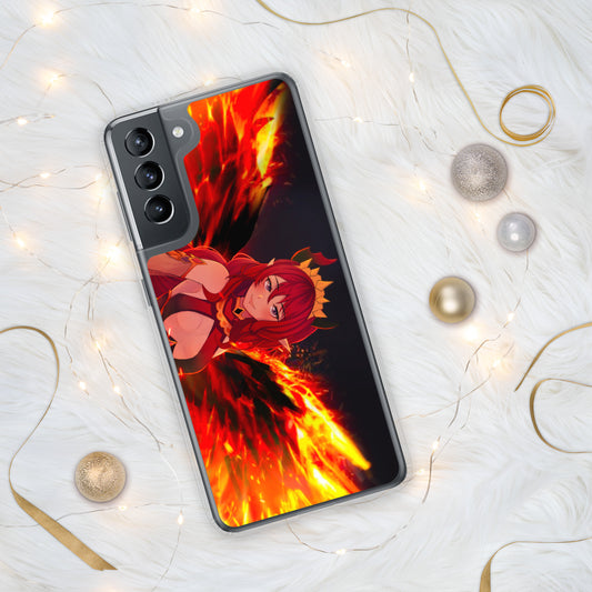Rogue Red Fiery Wings Samsung Case
