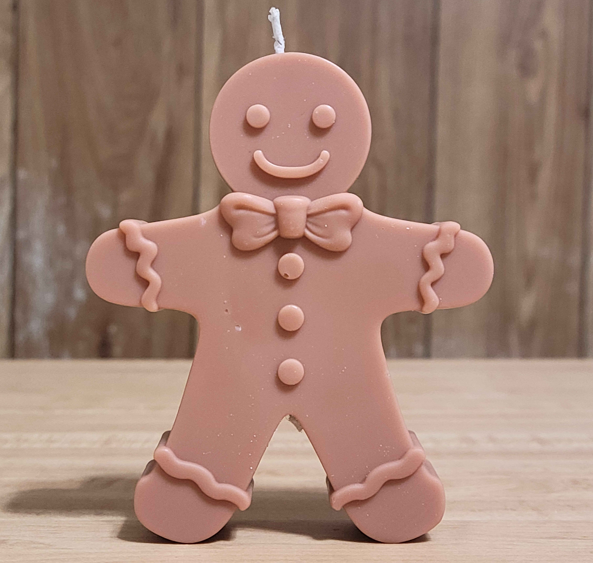 Gingerbread Man Candles