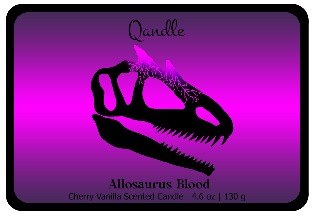 Allosaurus Blood Curvy Body Candle