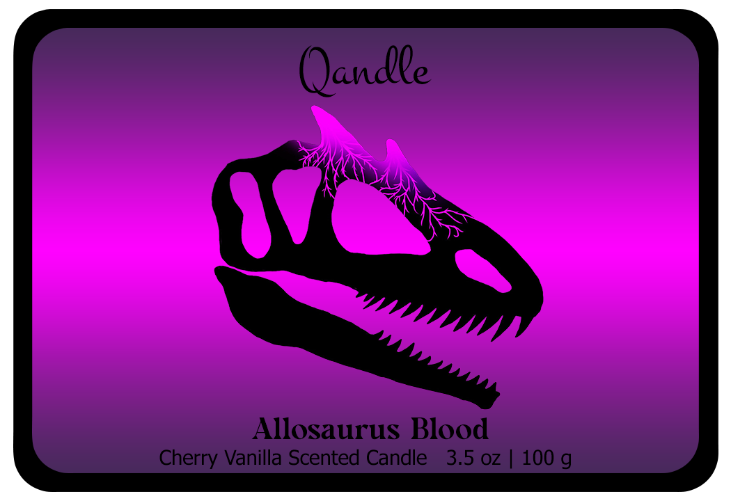 Allosaurus Blood Feminine Body Candle