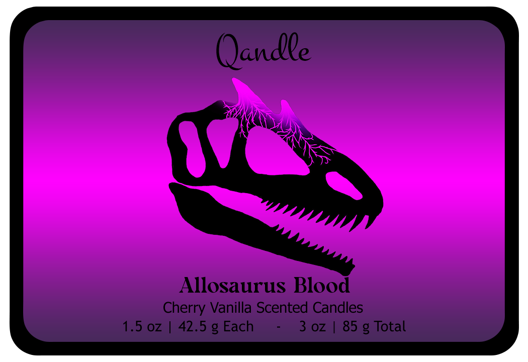 Allosaurus Blood Heart Candles