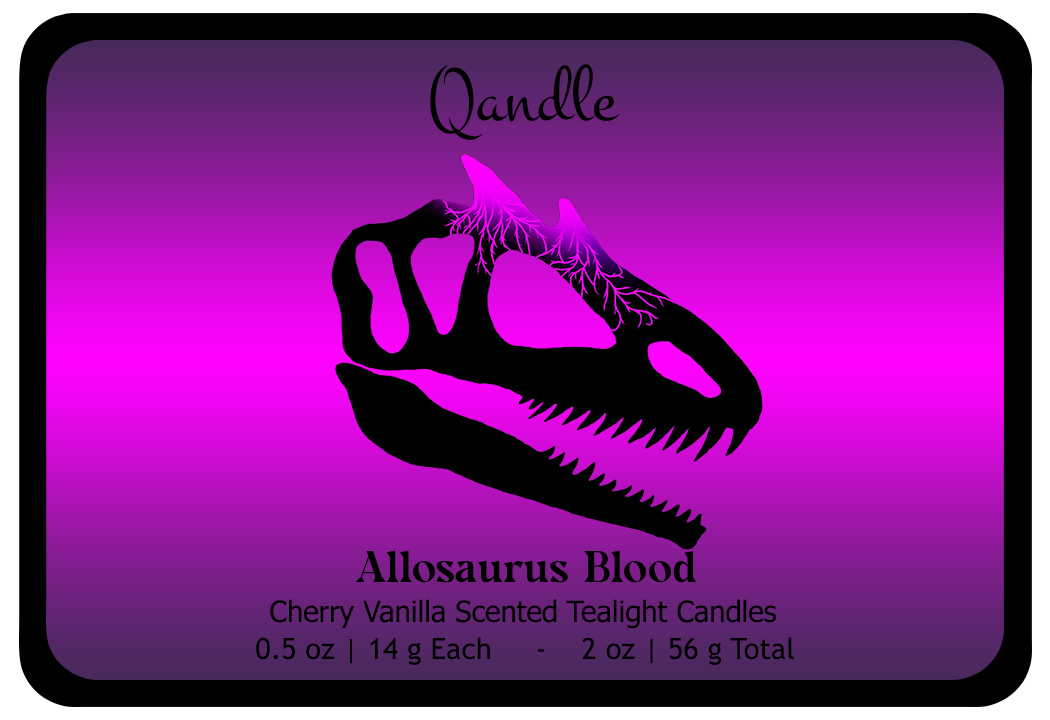 Allosaurus Blood Tealight Candles