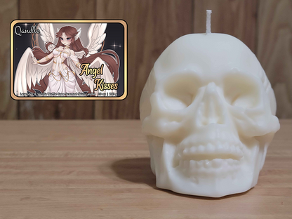 Angel Kisses Skull Candle