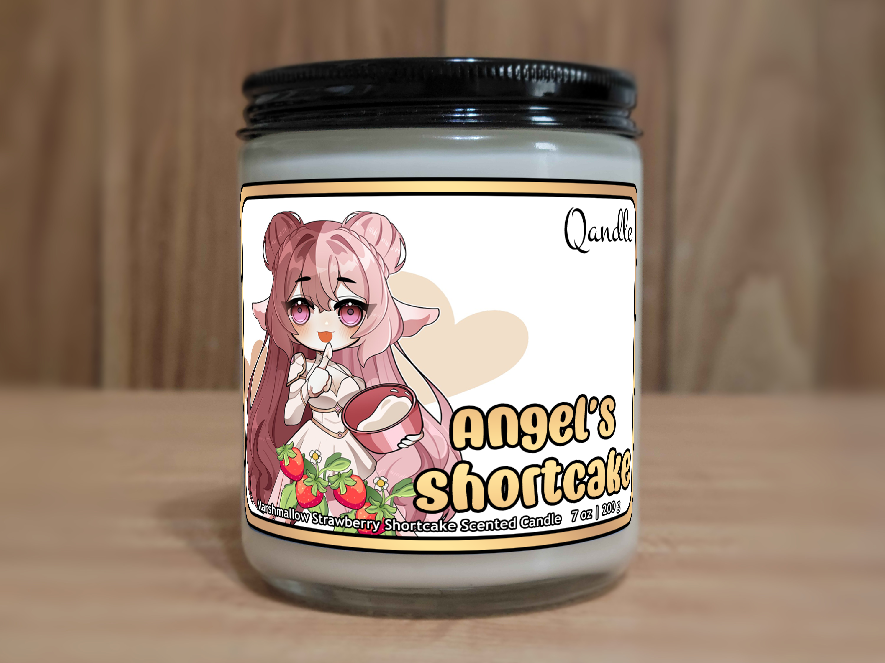 Angel's Shortcake Candle