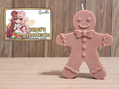 Angel's Shortcake Gingerbread Man Candle