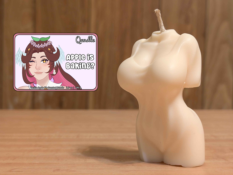 Apple is Baking? Feminine Body Candle