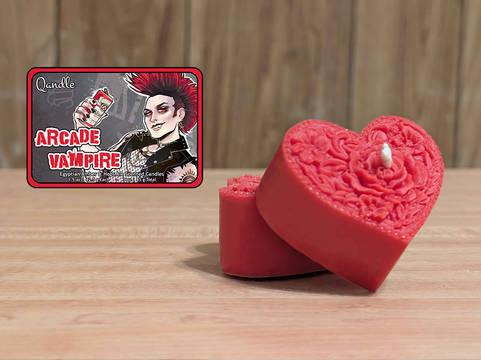 Arcade Vampire Heart Candles