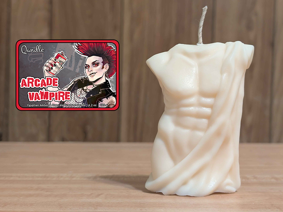 Arcade Vampire Masculine Body Candle