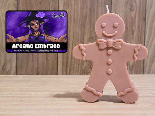 Arcane Embrace Gingerbread Man Candle