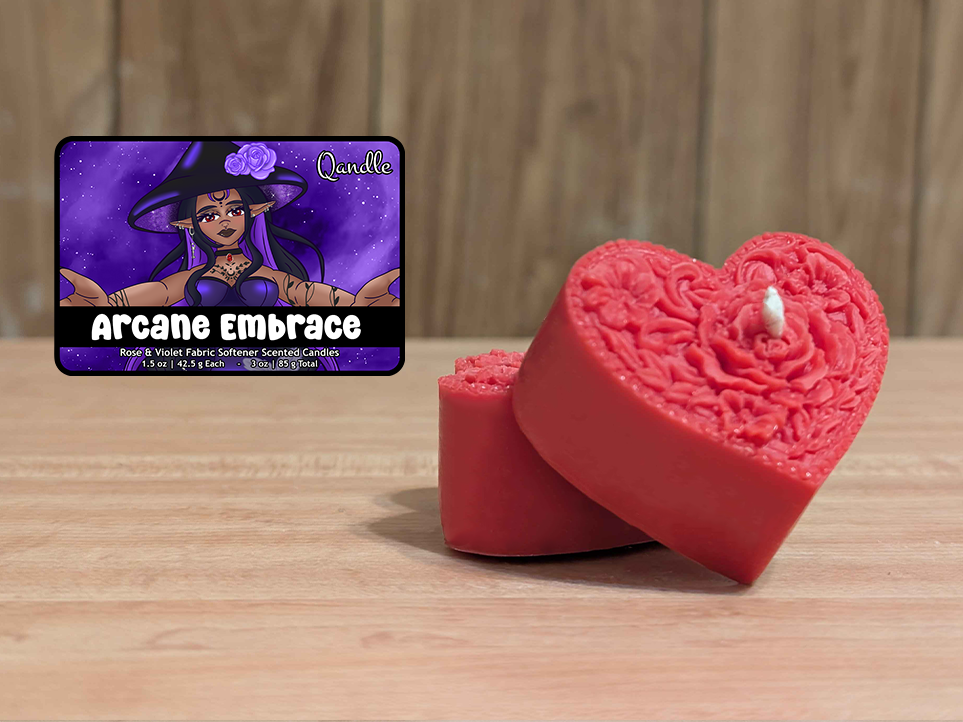 Arcane Embrace Heart Candles