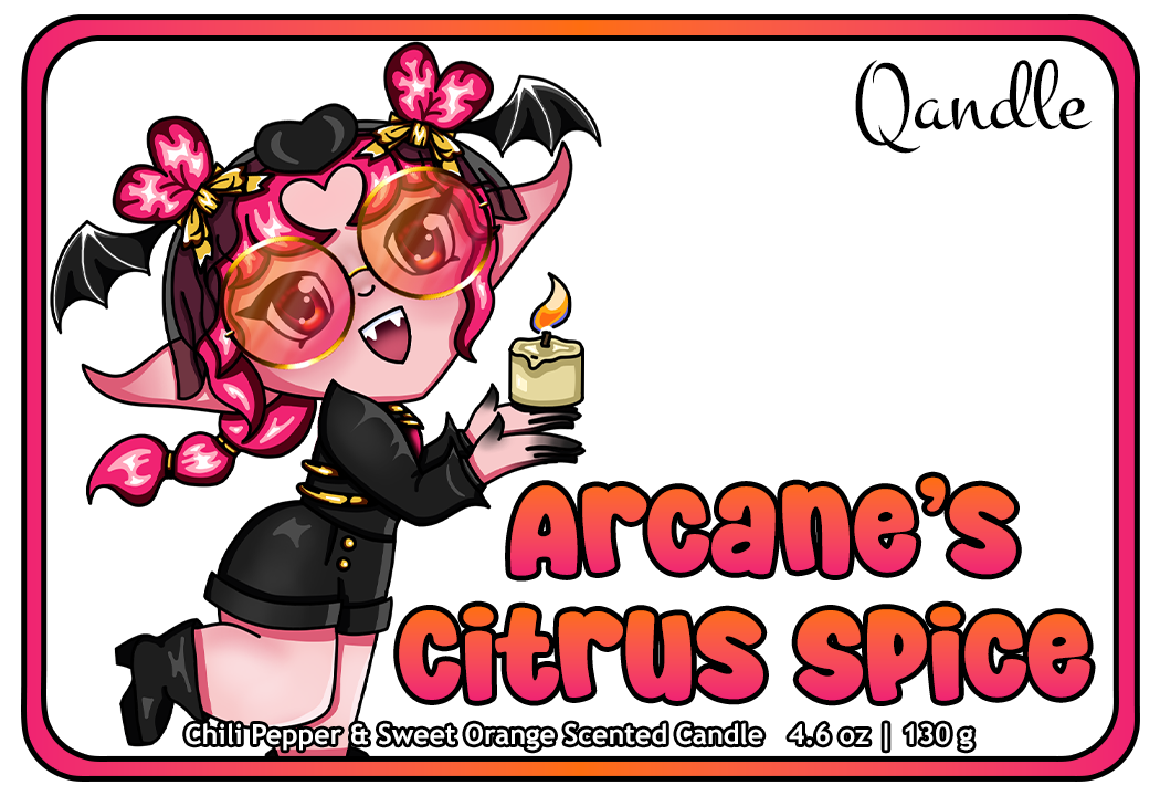 Arcane's Citrus Spice Curvy Body Candle