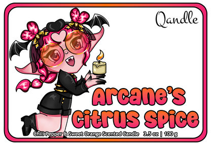 Arcane's Citrus Spice Feminine Body Candle