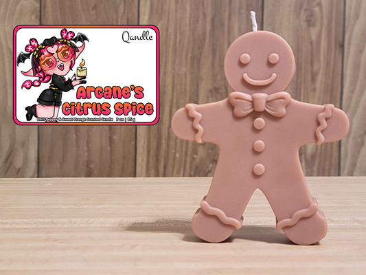 Arcane's Citrus Spice Gingerbread Man Candle