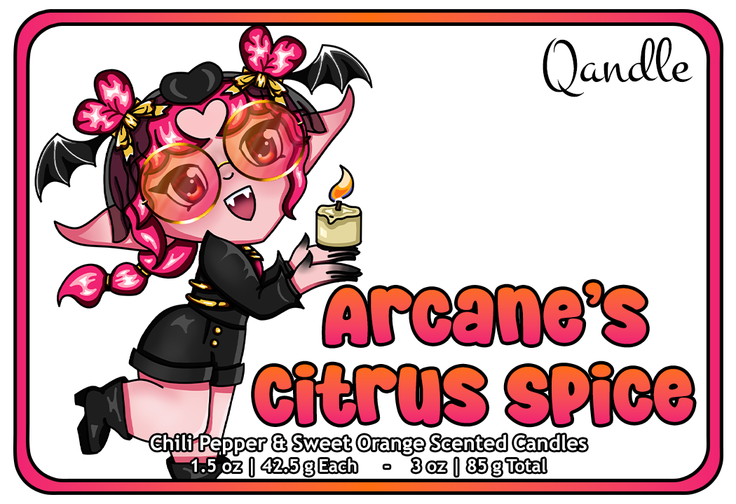 Arcane's Citrus Spice Heart Candles