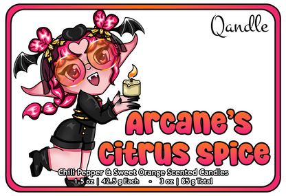 Arcane's Citrus Spice Heart Candles