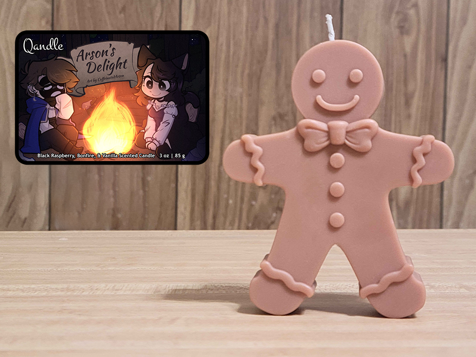 Arson's Delight Gingerbread Man Candle