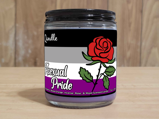 Asexual Pride Candle