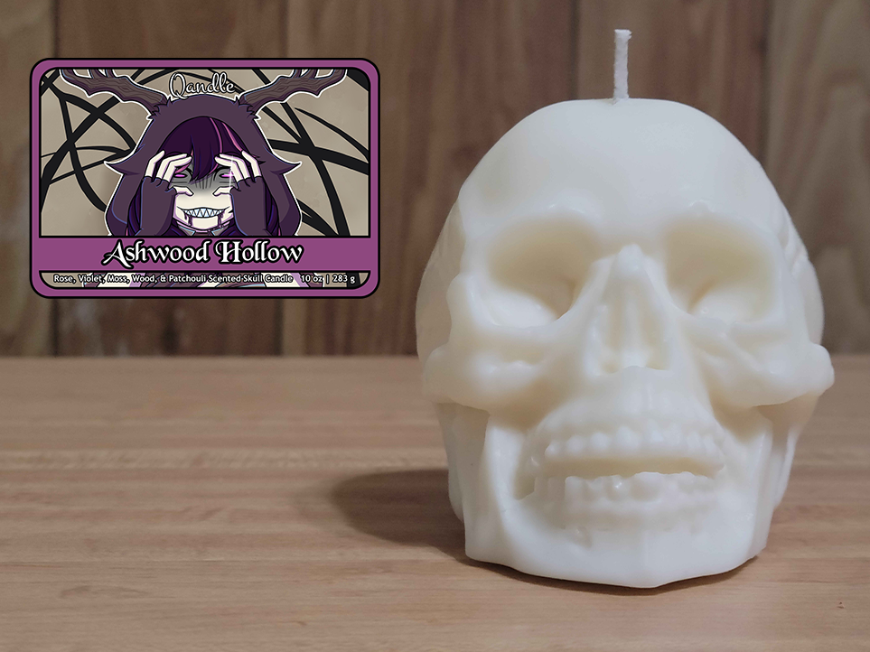 Ashwood Hollow Skull Candle