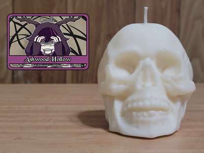 Ashwood Hollow Skull Candle