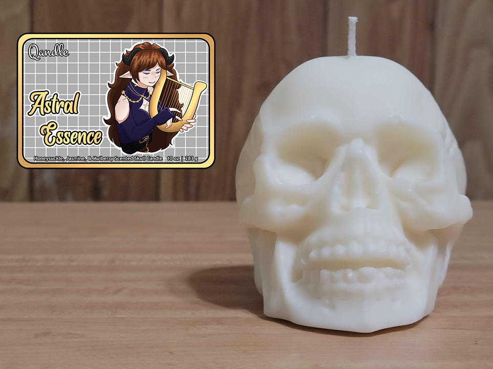 Astral Essence Skull Candle