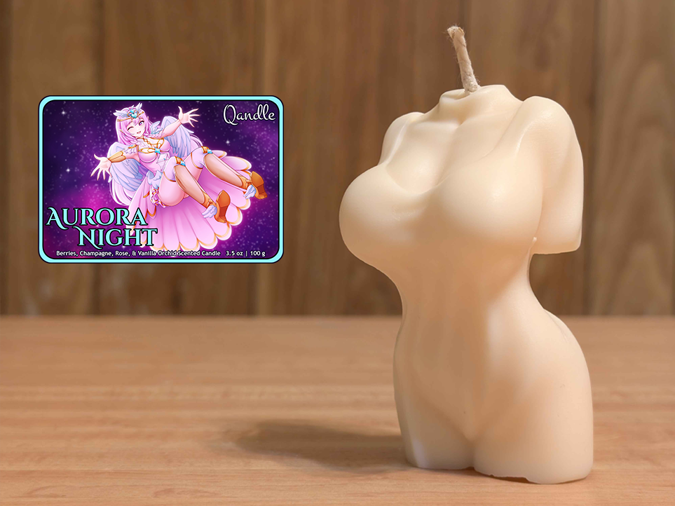 Aurora Night Feminine Body Candle