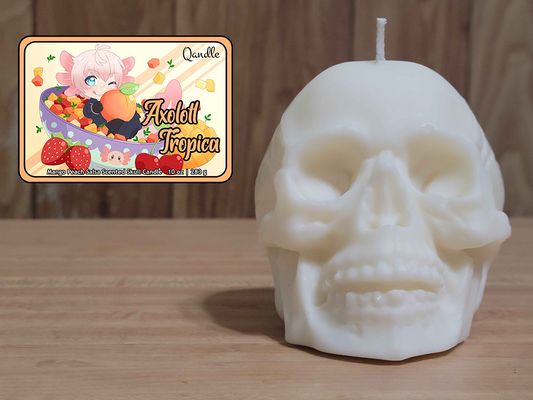 Axolotl Tropica Skull Candle