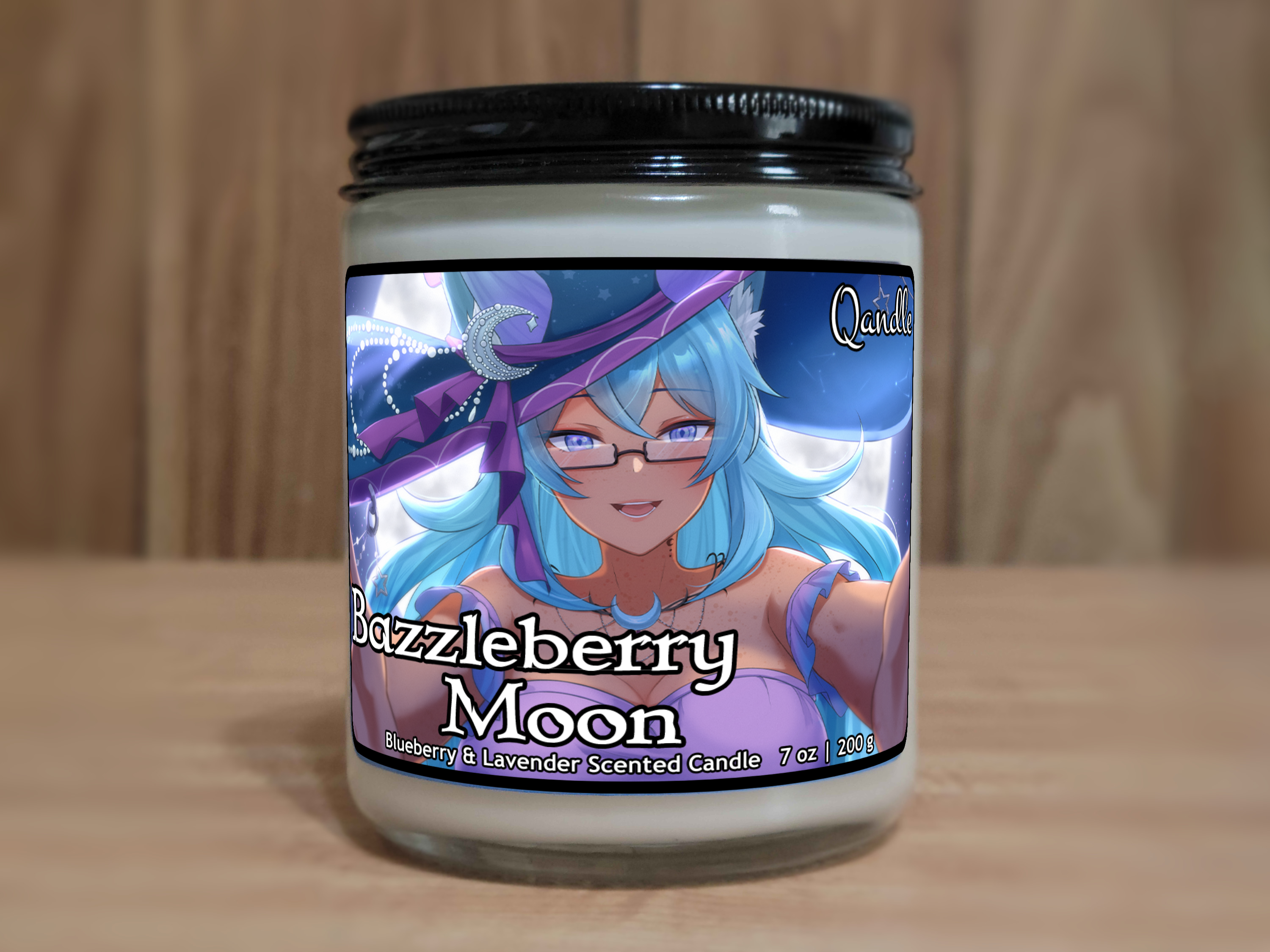 Bazzleberry Moon Candle