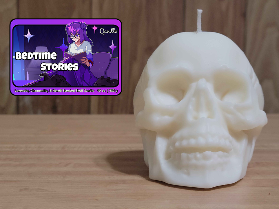 Bedtime Stories Skull Candle