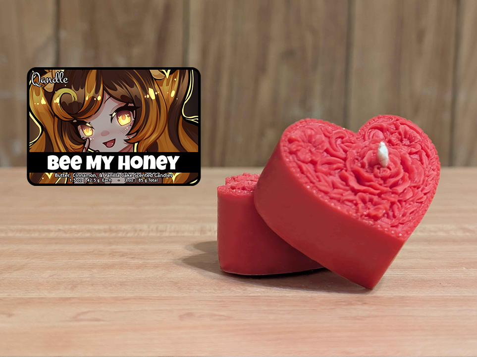 Bee My Honey Heart Candles