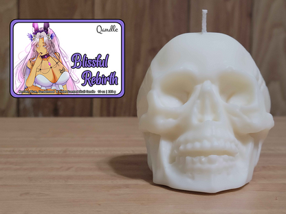 Blissful Rebirth Skull Candle