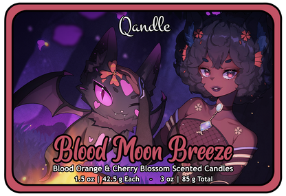 Blood Moon Breeze Heart Candles