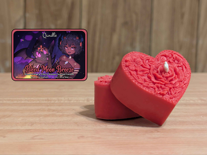 Blood Moon Breeze Heart Candles