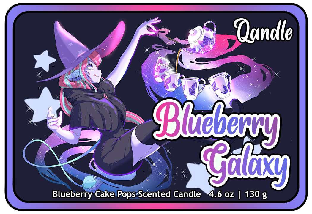 Blueberry Galaxy Curvy Body Candle