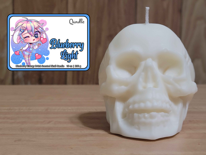 Blueberry Light Skull Candle