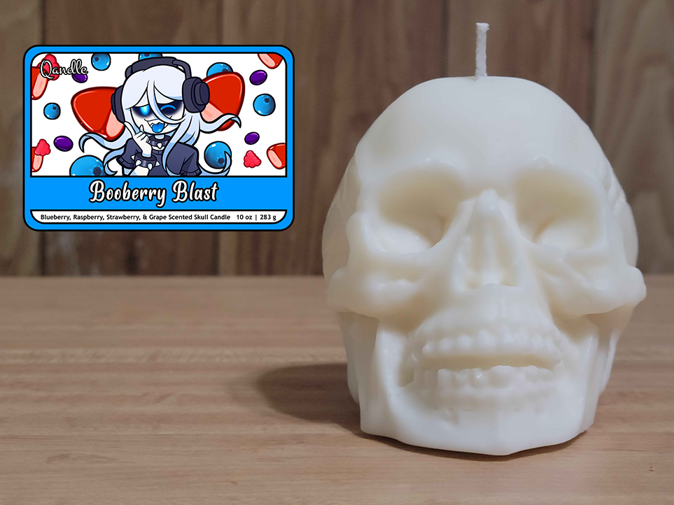 Booberry Blast Skull Candle