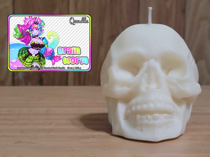 Brain Worm Skull Candle