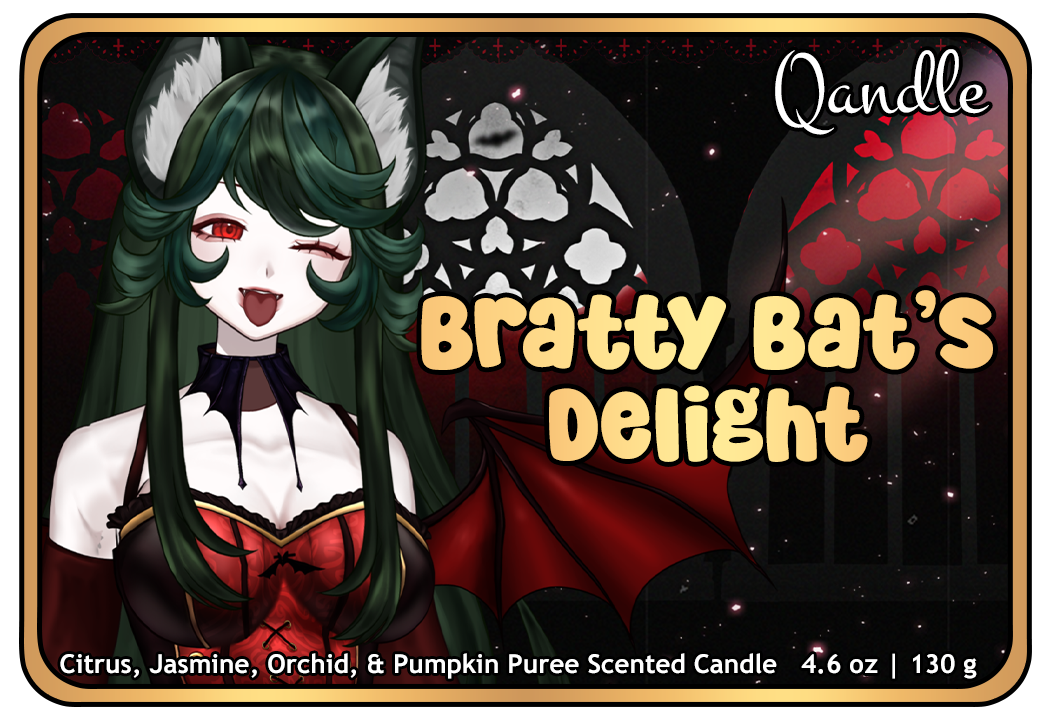 Bratty Bat's Delight Curvy Body Candle