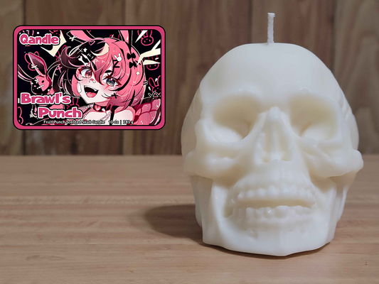 Brawl's Punch Skull Candle