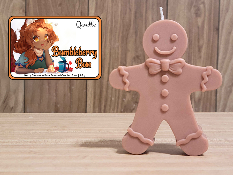 Bumbleberry Bun Gingerbread Man Candle