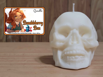 Bumbleberry Bun Skull Candle