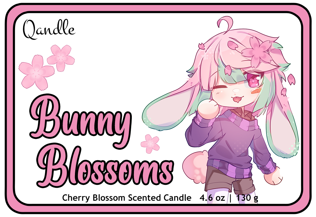 Bunny Blossoms Curvy Body Candle