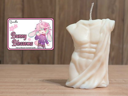 Bunny Blossoms Masculine Body Candle