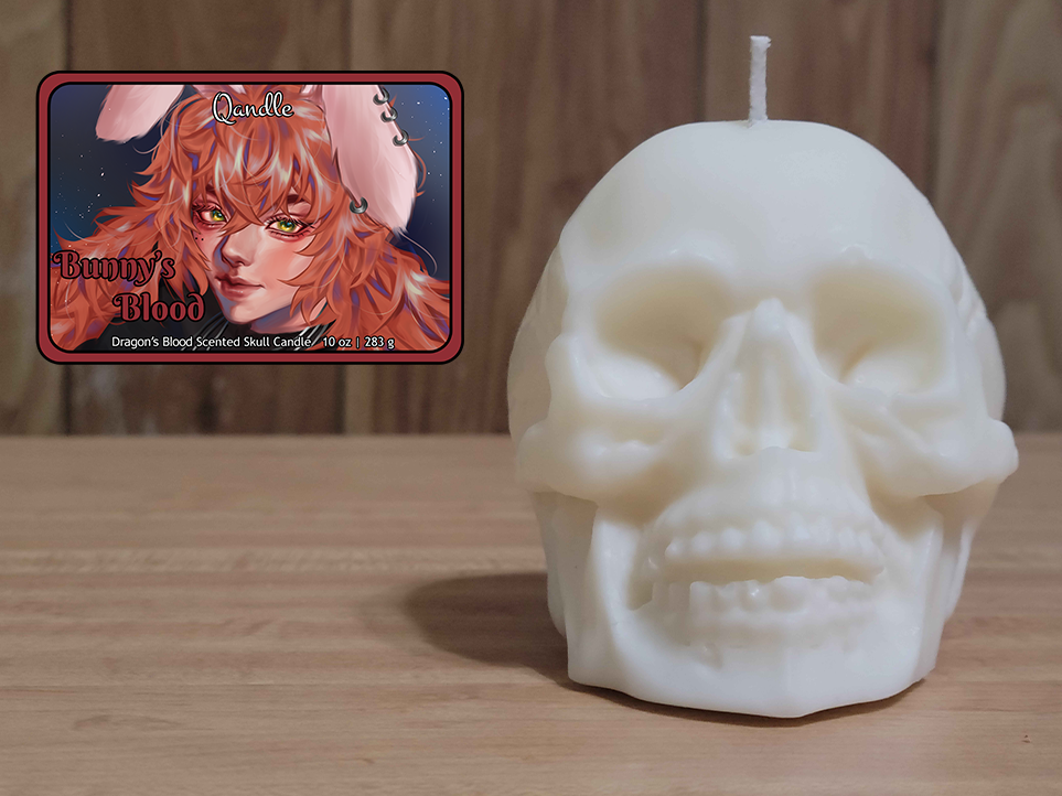 Bunny's Blood Skull Candle