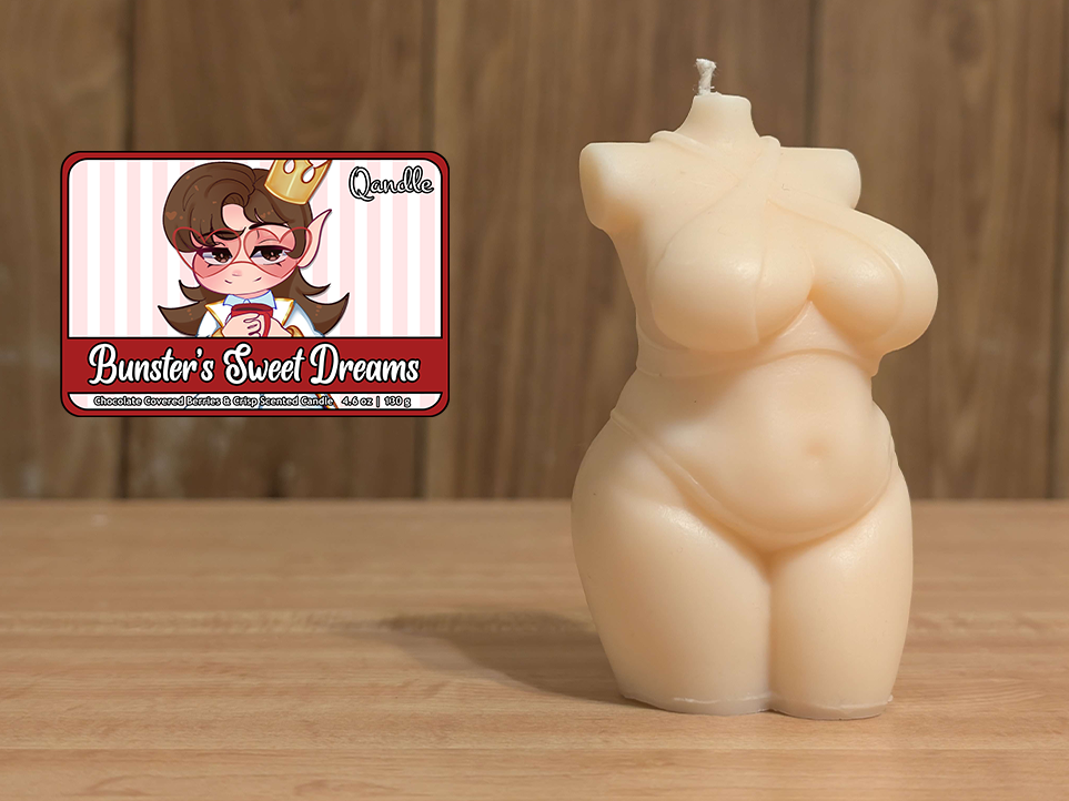 Bunster's Sweet Dreams Curvy Body Candle