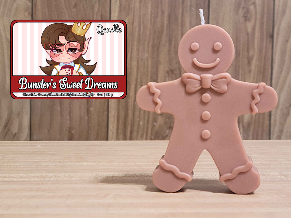 Bunster's Sweet Dreams Gingerbread Man Candle