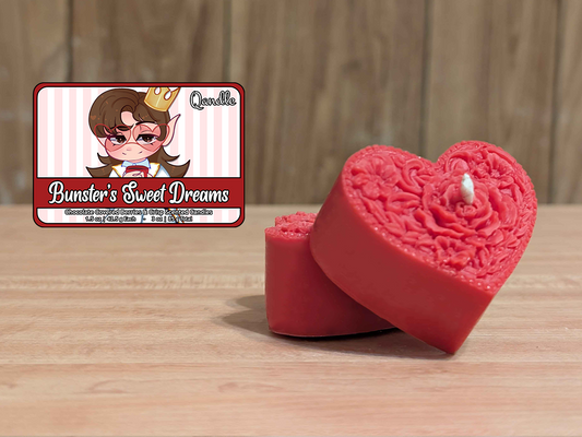 Bunster's Sweet Dreams Heart Candles