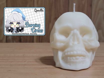 Burning Circus Skull Candle