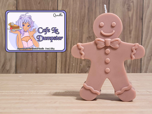 Cafe Le Dumpster Gingerbread Man Candle