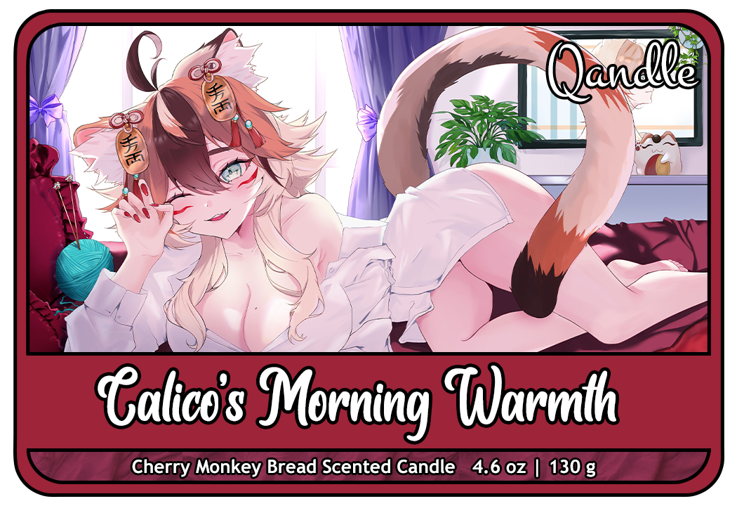 Calico's Morning Warmth Curvy Body Candle